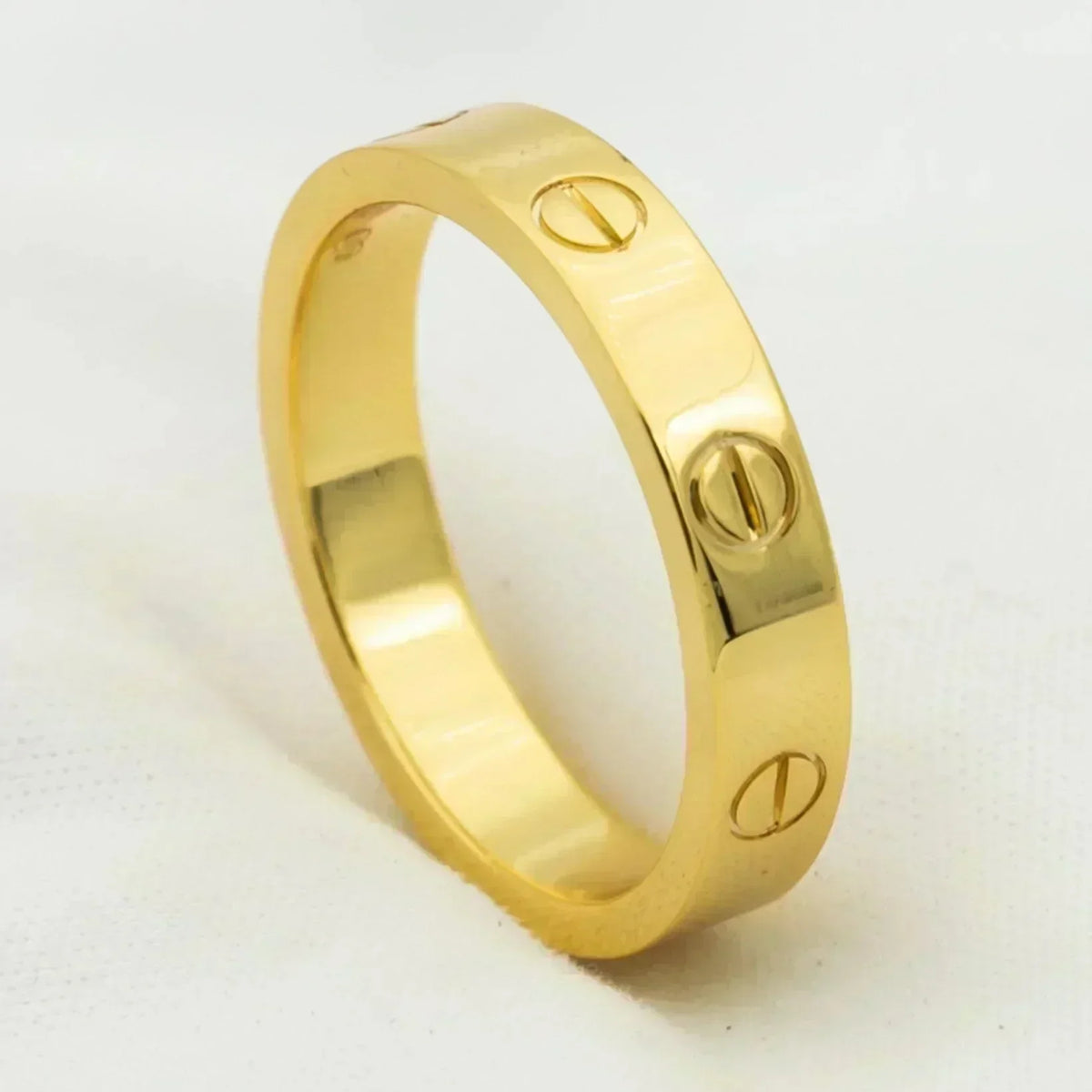 [Garvey ]LOVE RING 4MM 1 DIAMOND GOLD