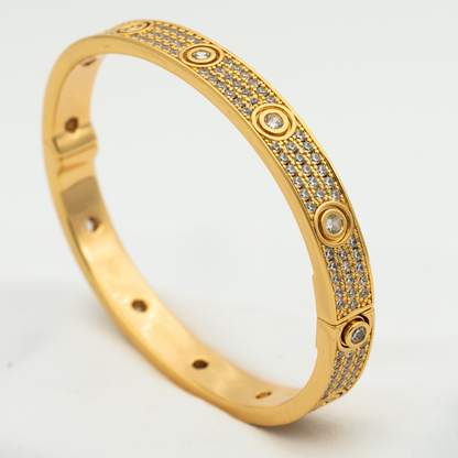 [Garvey ]LOVE BRACELET 6.1MM DIAMOND-PAVED 10 BIG DIAMONDS