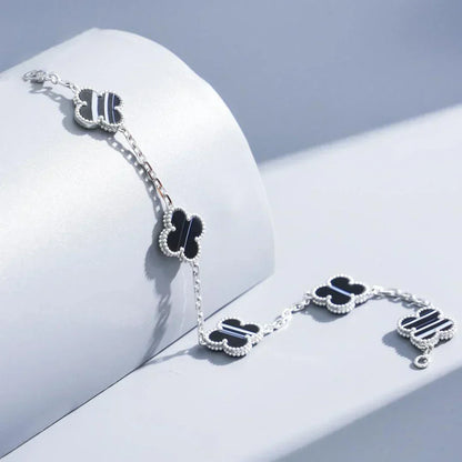 [Garvey ] CLOVER 5 MOTIF PULSAR STONE BRACELET COLLECTION