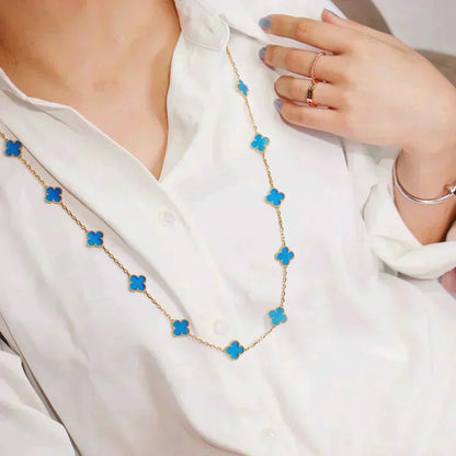 [Garvey ]CLOVER 20 MOTIFS BLUE AGATE GOLD