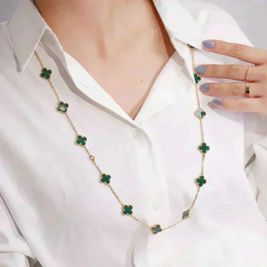 [Garvey ]CLOVER 20 MOTIFS MALACHITE GOLD