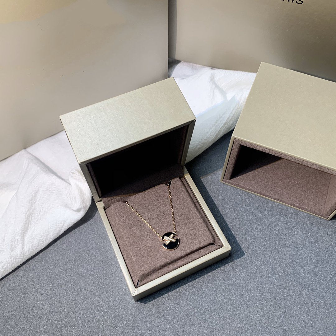 [Garvey ]JEUX DE PINK GOLD DIAMOND NECKLACE
