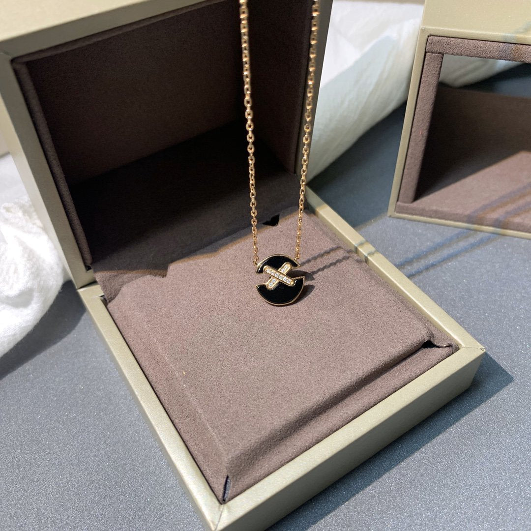 [Garvey ]JEUX DE PINK GOLD DIAMOND NECKLACE