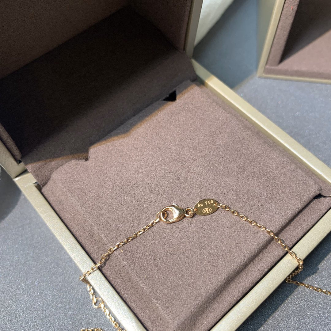 [Garvey ]JEUX DE PINK GOLD DIAMOND NECKLACE