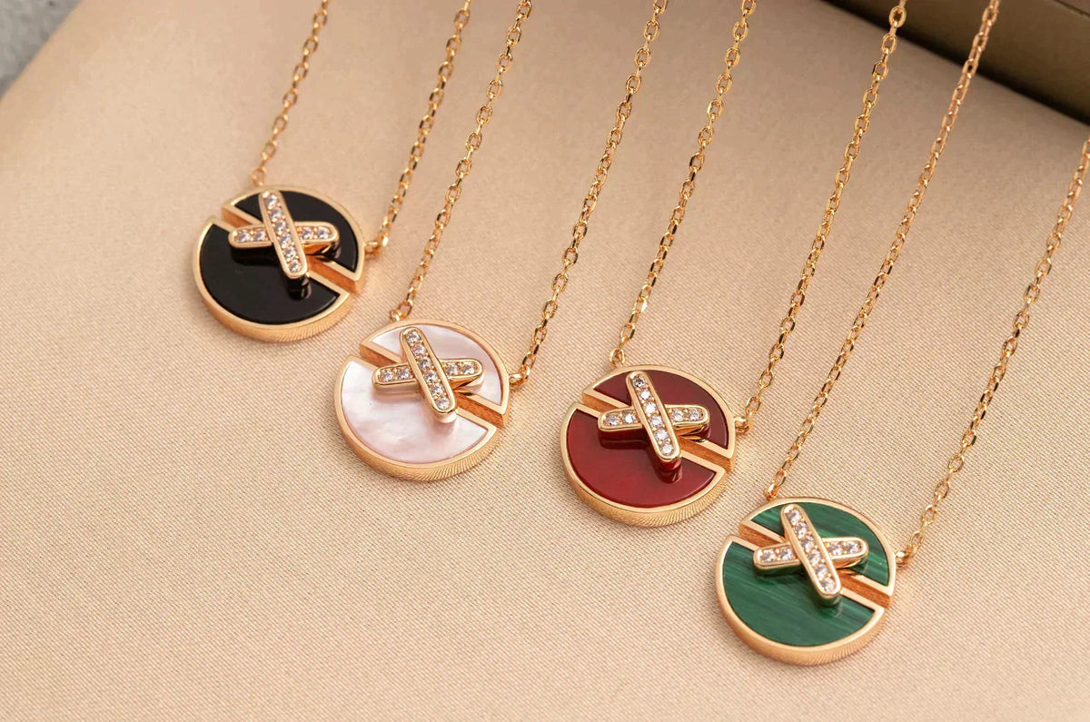 [Garvey ]JEUX DE ROSE GOLD DIAMOND NECKLACE