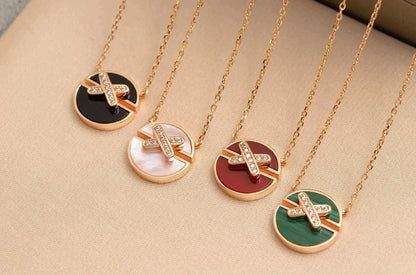 [Garvey ]JEUX DE ROSE GOLD DIAMOND NECKLACE