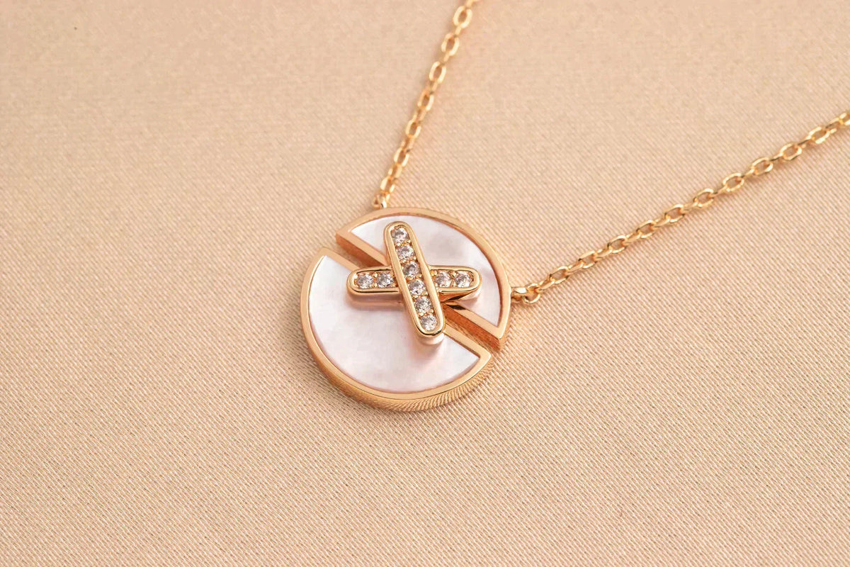 [Garvey ]JEUX DE ROSE GOLD DIAMOND NECKLACE