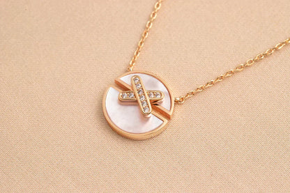[Garvey ]JEUX DE ROSE GOLD DIAMOND NECKLACE