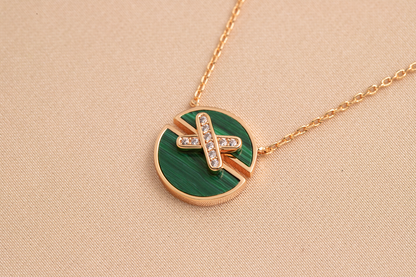 [Garvey ]JEUX DE PINK GOLD DIAMOND NECKLACE