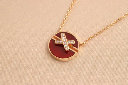 [Garvey]JEUX DE ROSE GOLD DIAMOND NECKLACE