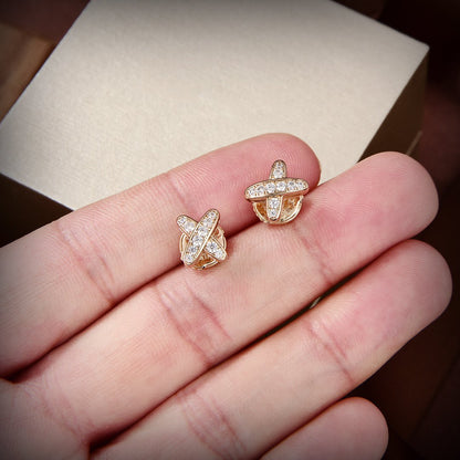[Garvey ]JEUX DE GOLD DIAMOND EARRINGS