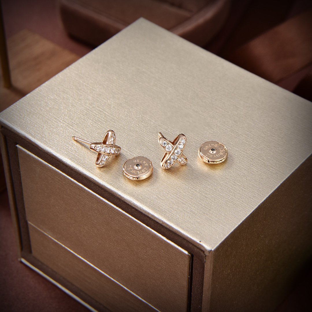 [Garvey ]JEUX DE GOLD DIAMOND EARRINGS