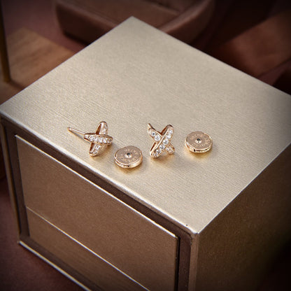 [Garvey ]JEUX DE GOLD DIAMOND EARRINGS
