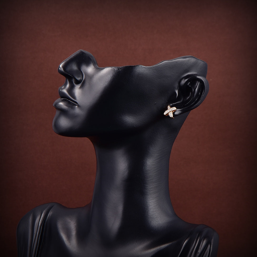 [Garvey ]JEUX DE GOLD DIAMOND EARRINGS