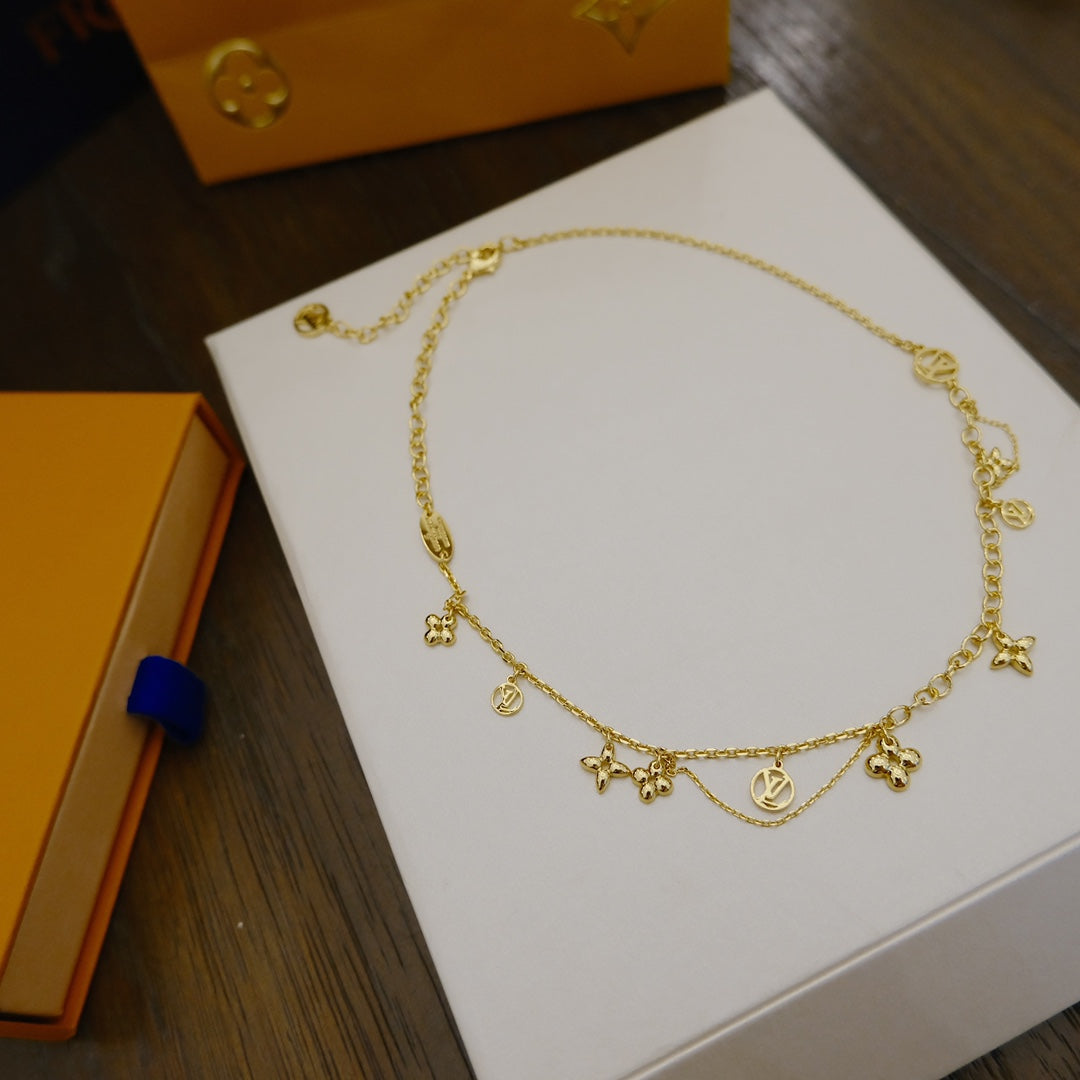 [Garvey ]BLOOMING SUPPLE NECKLACE BRASS