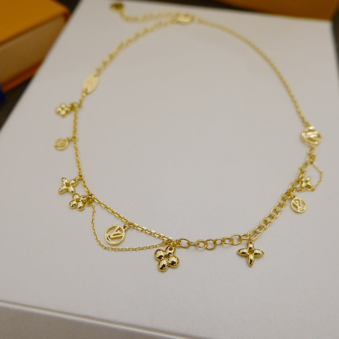 [Garvey ]BLOOMING SUPPLE NECKLACE BRASS