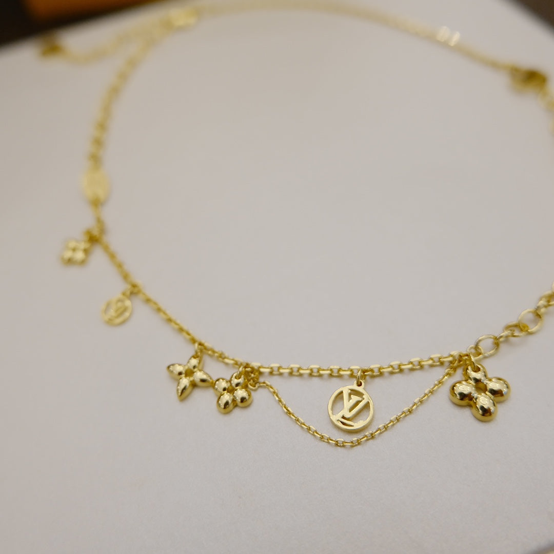 [Garvey ]BLOOMING SUPPLE NECKLACE BRASS