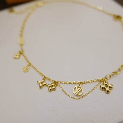 [Garvey ]BLOOMING SUPPLE NECKLACE BRASS