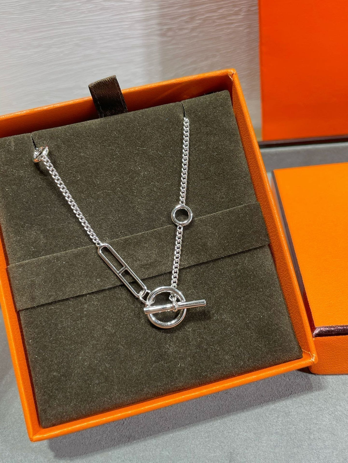 [Garvey ]HM STERLING CHAINE D'ANCRE HEART