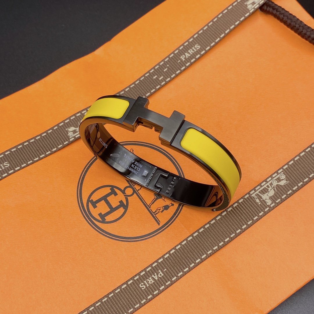 [Garvey ]CLIC HM SO BLACK YELLOW BRACELET