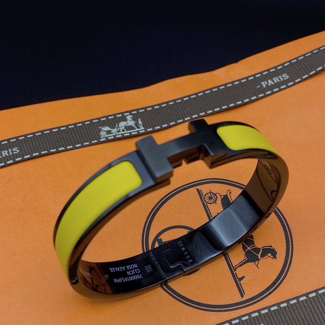 [Garvey ]CLIC HM SO BLACK YELLOW BRACELET