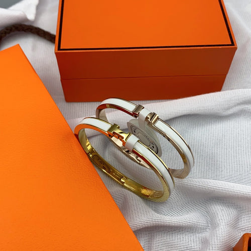 [Garvey ]CLASSIC HM CLIC WHITE 8MM ENAMEL BRACELET