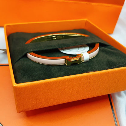 [Garvey ]CLASSIC HM CLIC  PINK 8MM ENAMEL BRACELET