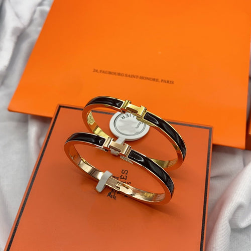 [Garvey ]CLASSIC HM CLIC BLACK 8MM ENAMEL BRACELET