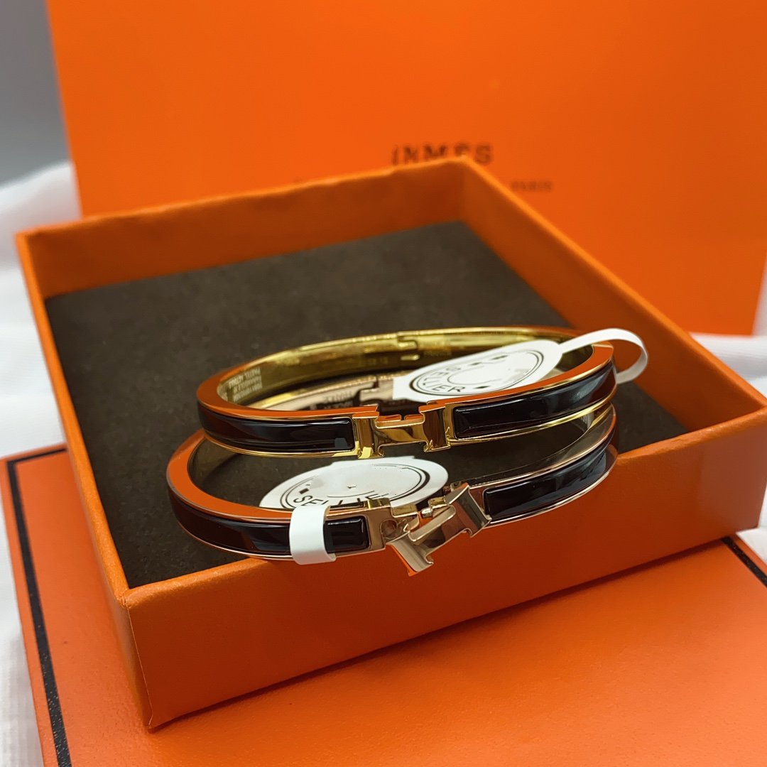 [Garvey ]CLASSIC HM CLIC BLACK 8MM ENAMEL BRACELET