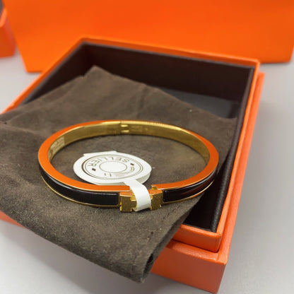 [Garvey ]CLASSIC HM CLIC BLACK 8MM ENAMEL BRACELET