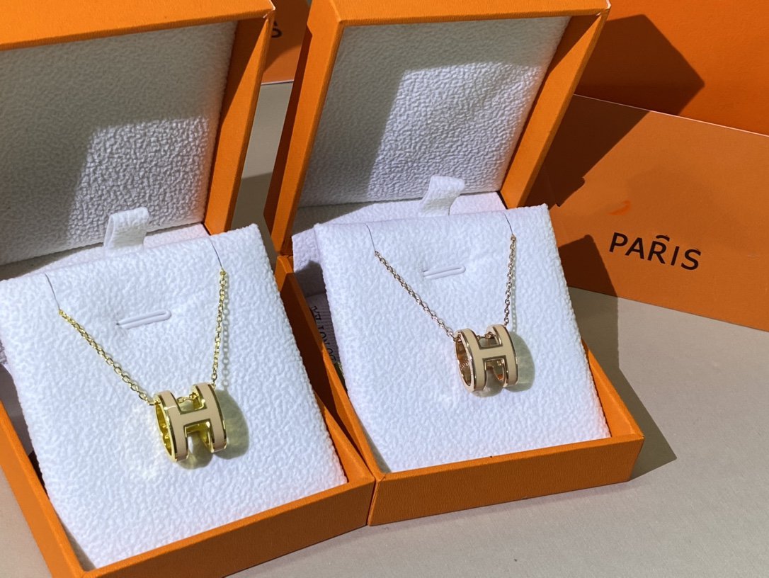 [Garvey ]HM CLIC YELLOW ENAMEL GOLD NECKLACE