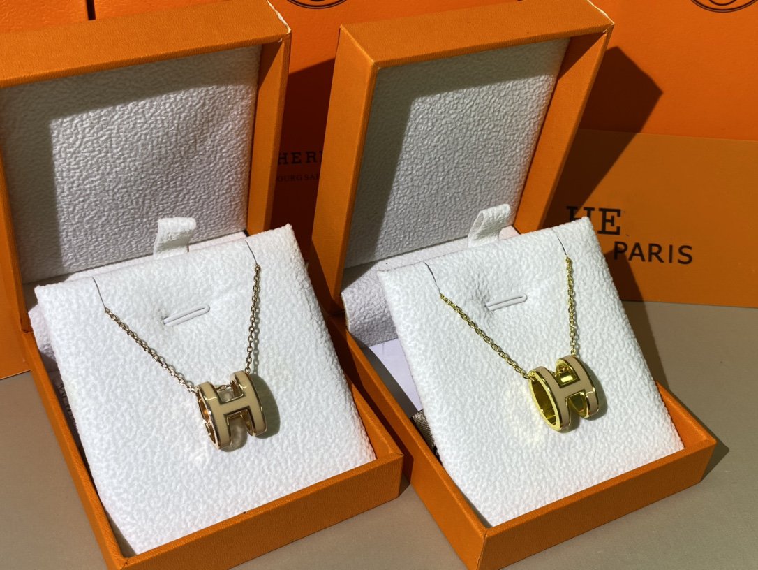 [Garvey ]HM CLIC YELLOW ENAMEL GOLD NECKLACE