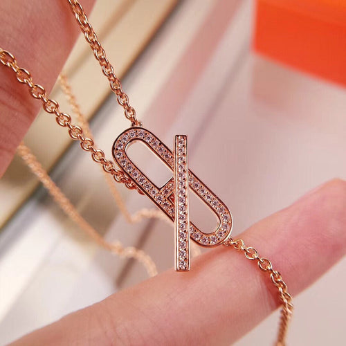 [Garvey ]HM FIRE PIG NOSE NECKLACE TRENDY STREET