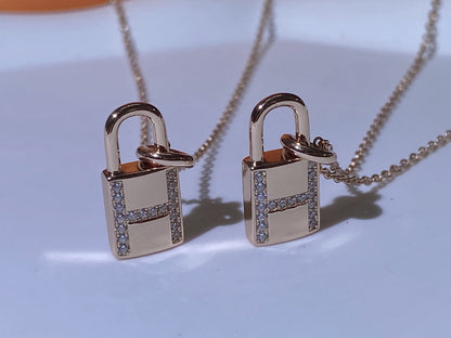 [Garvey]HM ADVANCED NICHE LOCK HEAD NECKLACE DIAMONDS