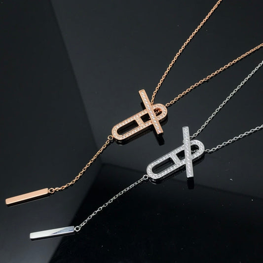 [Garvey]HM NECKLACE PLATINUM ROSE GOLD DIAMOND