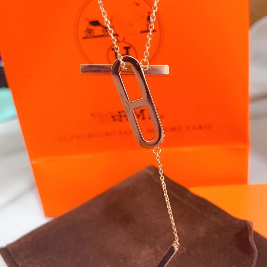 [Garvey ]HM NECKLACE PLATINUM ROSE GOLD DIAMOND