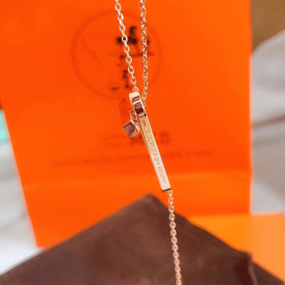 [Garvey ]HM NECKLACE PLATINUM ROSE GOLD DIAMOND