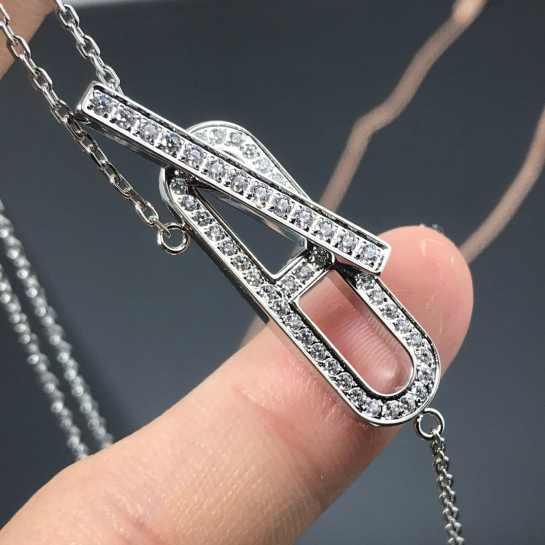 [Garvey]HM NECKLACE PLATINUM ROSE GOLD DIAMOND