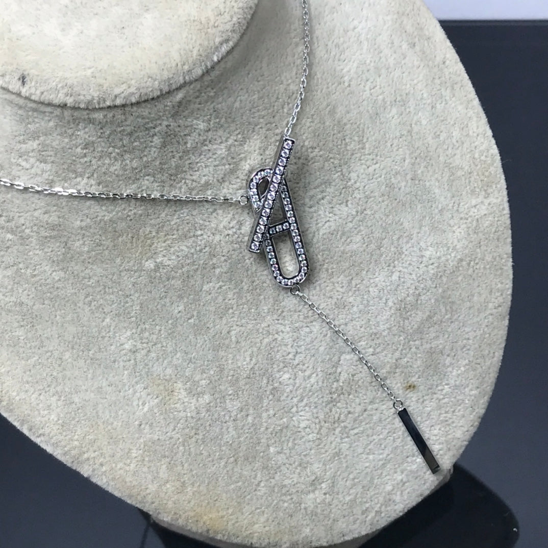 [Garvey ]HM NECKLACE PLATINUM ROSE GOLD DIAMOND