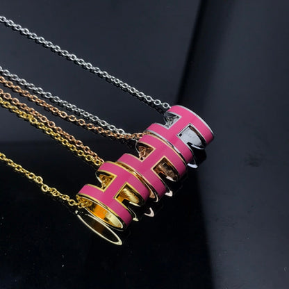 [Garvey ]H NECKLACE PINK