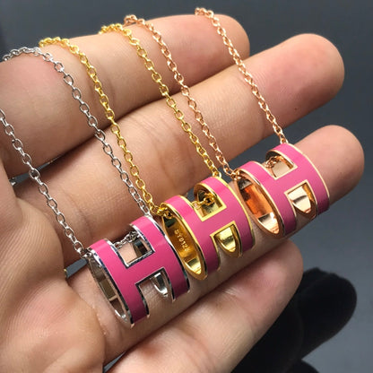[Garvey ]H NECKLACE PINK
