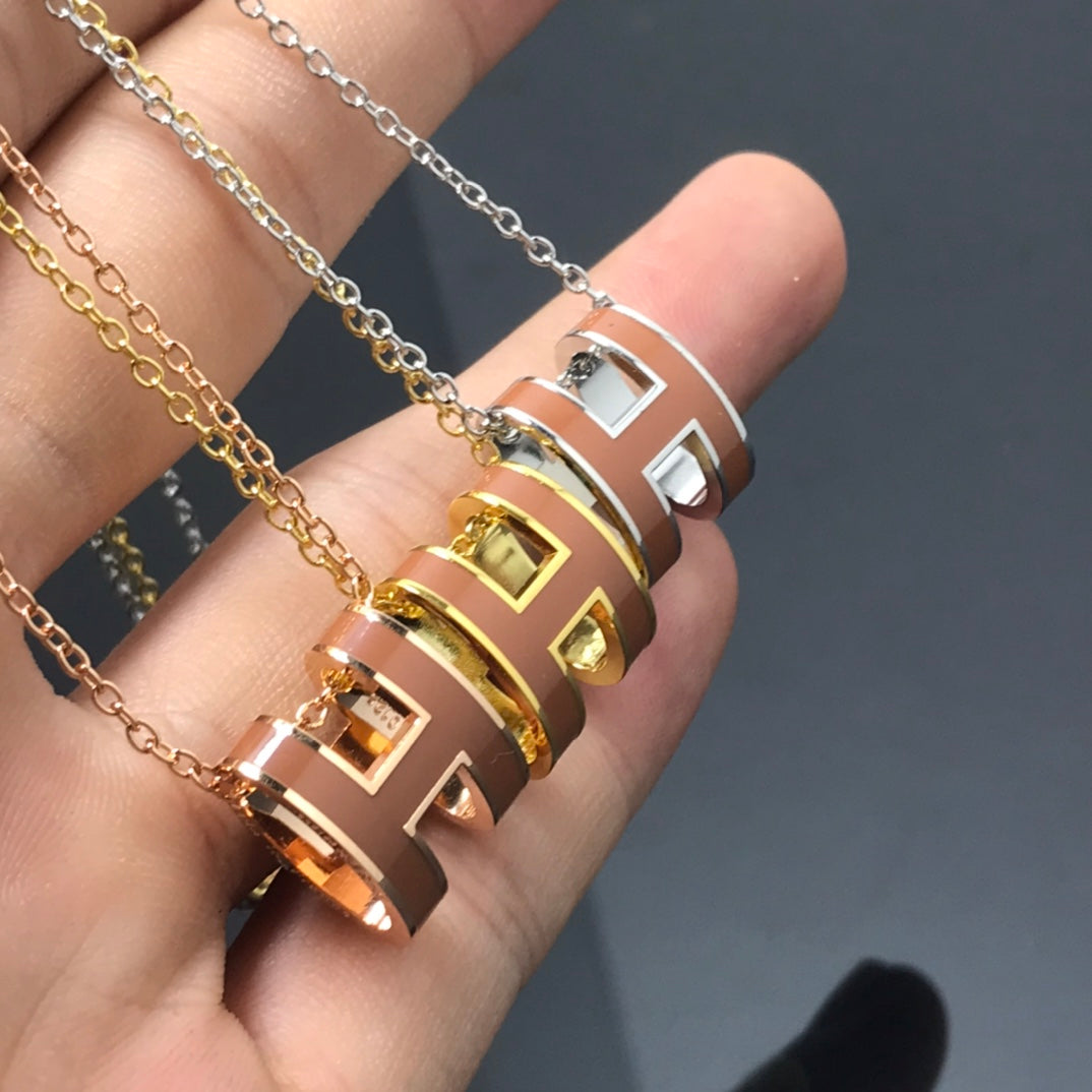 [Garvey ]H NECKLACE BROWN