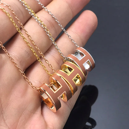[Garvey ]H NECKLACE BROWN