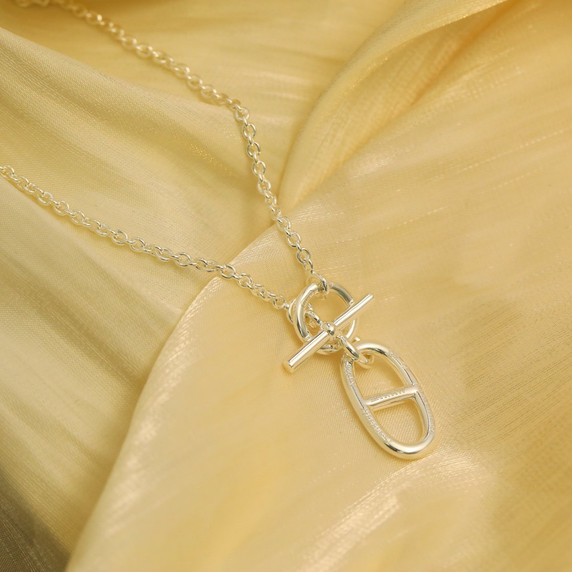 [Garvey ]HM CHAINE D'ANCRE PENDANT NECKLACE STERLING SILVER