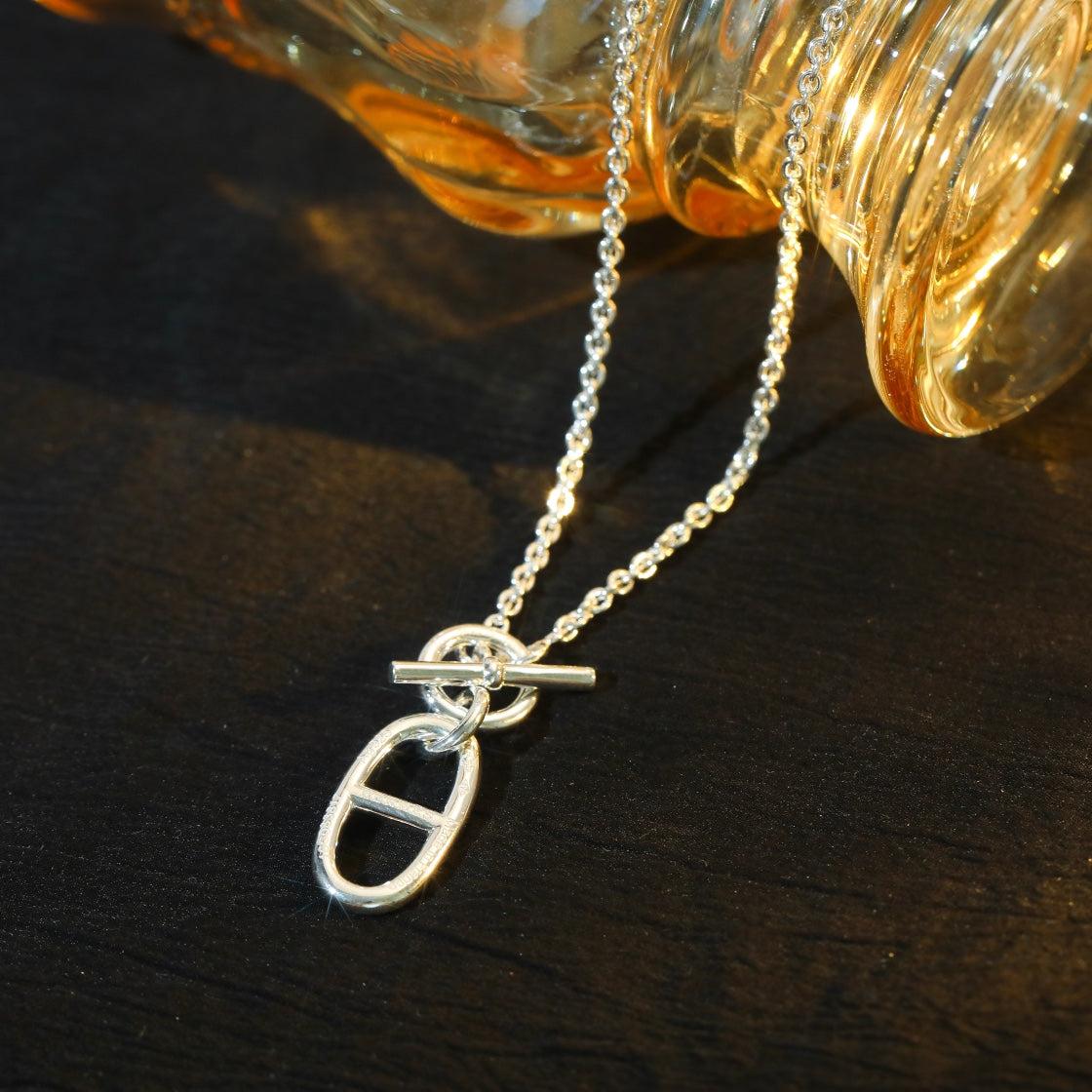[Garvey ]HM CHAINE D'ANCRE PENDANT NECKLACE STERLING SILVER