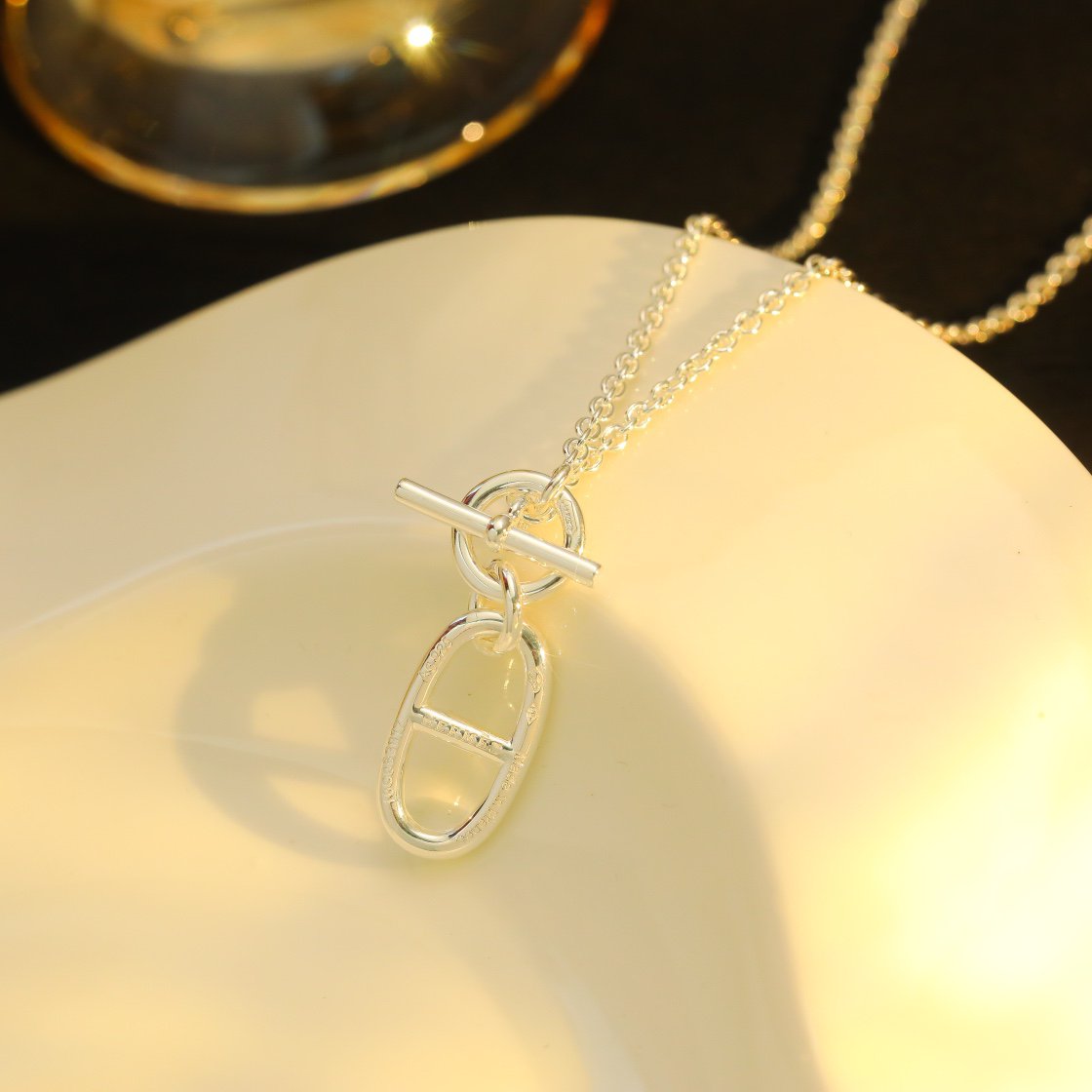 [Garvey ]HM CHAINE D'ANCRE PENDANT NECKLACE STERLING SILVER
