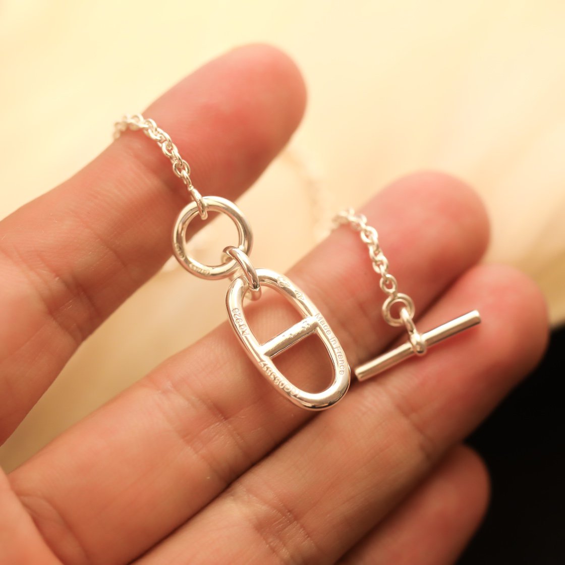 [Garvey ]HM CHAINE D'ANCRE PENDANT NECKLACE STERLING SILVER