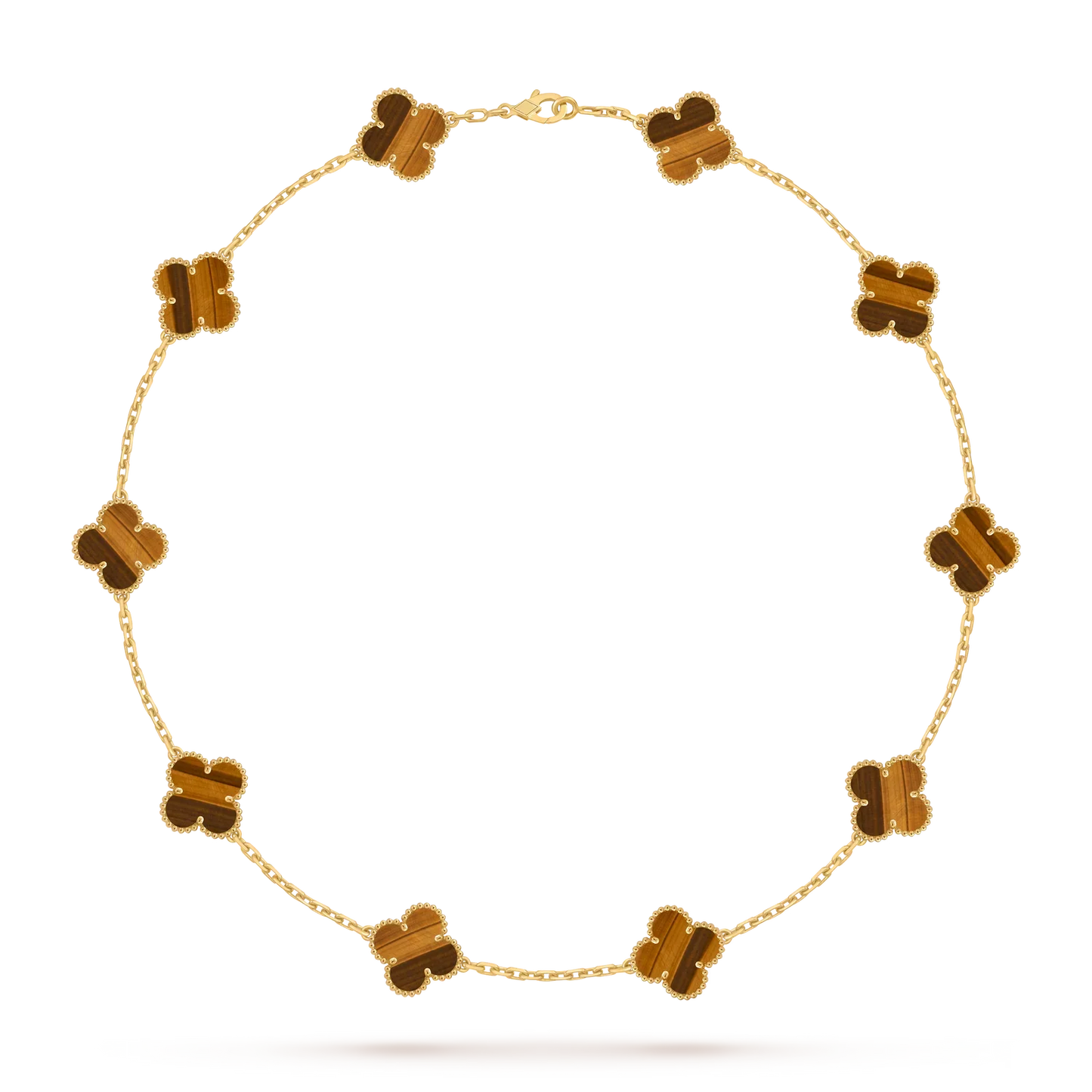 [Garvey]CLASSIC LUCKY 10-MOTIF CLOVER NECKLACE GOLD COLLECTION