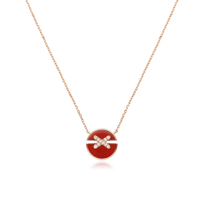 [Garvey ]JEUX DE ROSE GOLD DIAMOND NECKLACE
