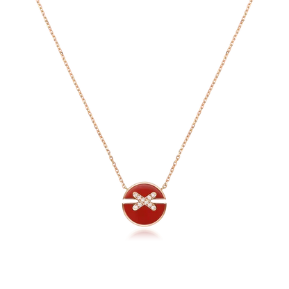 [Garvey ]JEUX DE ROSE GOLD DIAMOND NECKLACE